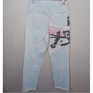 VTG Gotcha Women's 30 Blue Jeans Denim Distressed Light Wash Surf Skate Skater